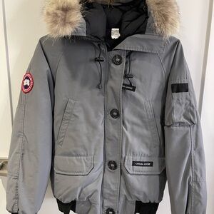 Canada Goose Grey Fur-Trimmed Jacket
